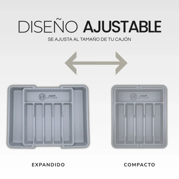 Organizador de cubiertos y utensilios de cocina