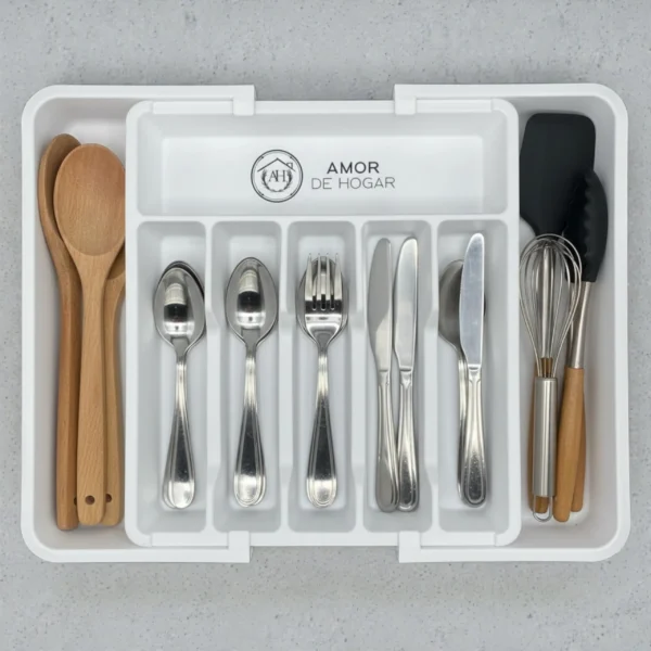 Organizador de cubiertos y utensilios de cocina