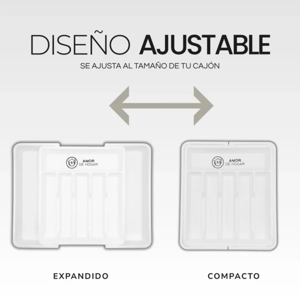 Organizador de cubiertos y utensilios de cocina