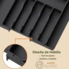Organizador de cubiertos y utensilios de cocina