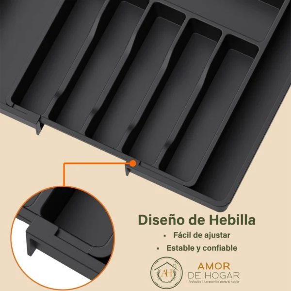 Organizador de cubiertos y utensilios de cocina