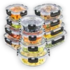 Set de 12 Recipientes de Vidrio Herméticos con Tapa – Contenedores para Alimentos y Meal Prep