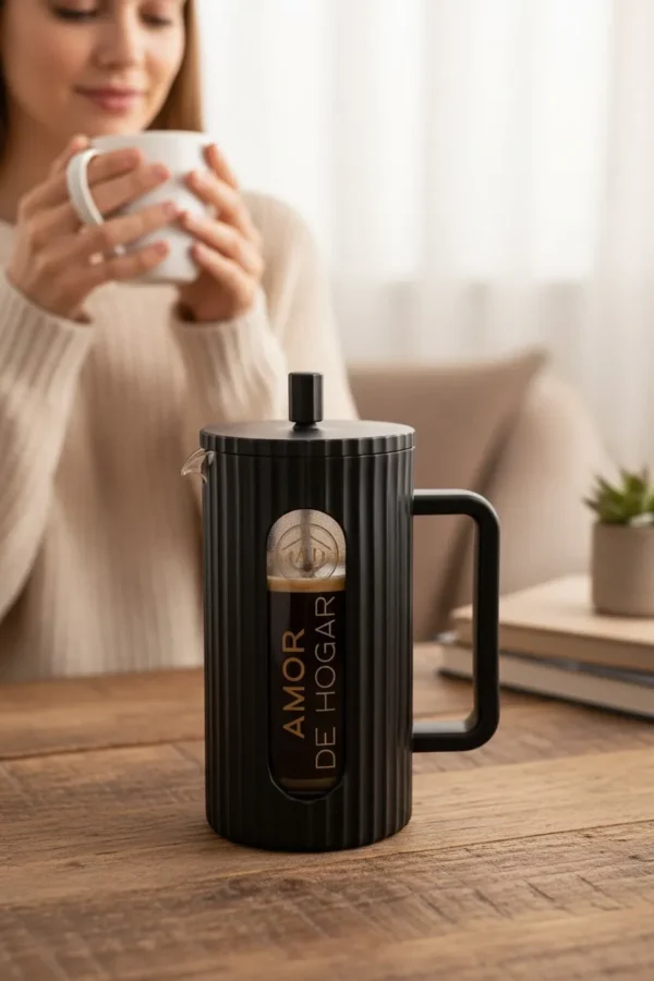 Prensa Francesa con Jarra de Vidrio 1 L - Café con Sabor más Intenso