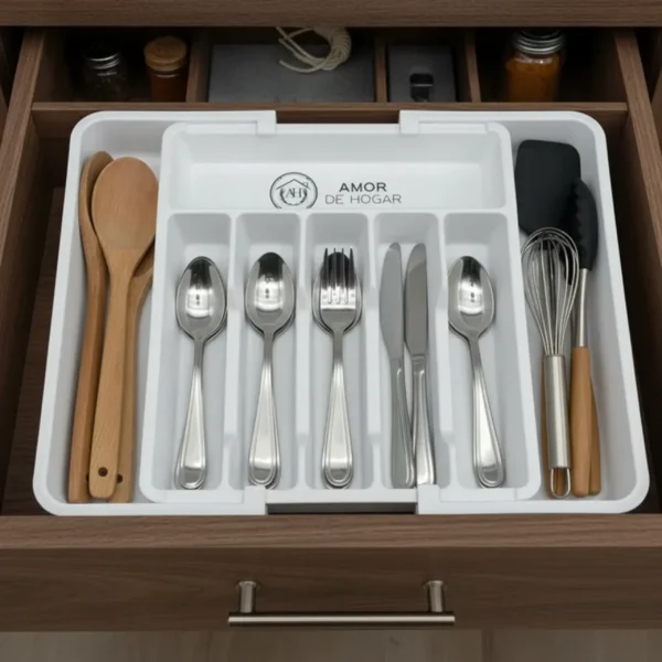 Organizador de cubiertos y utensilios de cocina