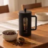 Prensa Francesa con Jarra Graduada de 1 Litro y Cubierta Protectora | Para Café Molido, Té e Infusiones