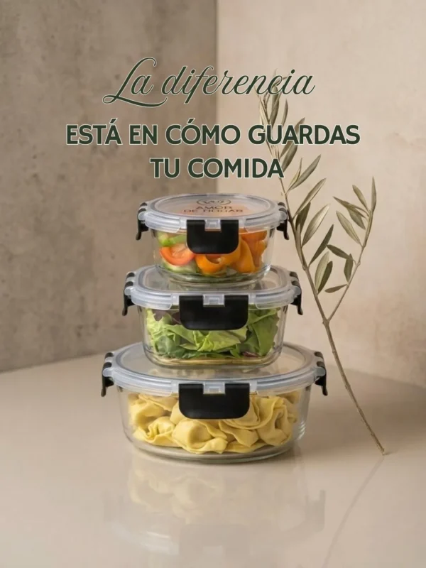 Set de 12 Recipientes de Vidrio Herméticos con Tapa – Contenedores para Alimentos y Meal Prep