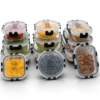 Set de 12 Recipientes de Vidrio Herméticos con Tapa – Contenedores para Alimentos y Meal Prep