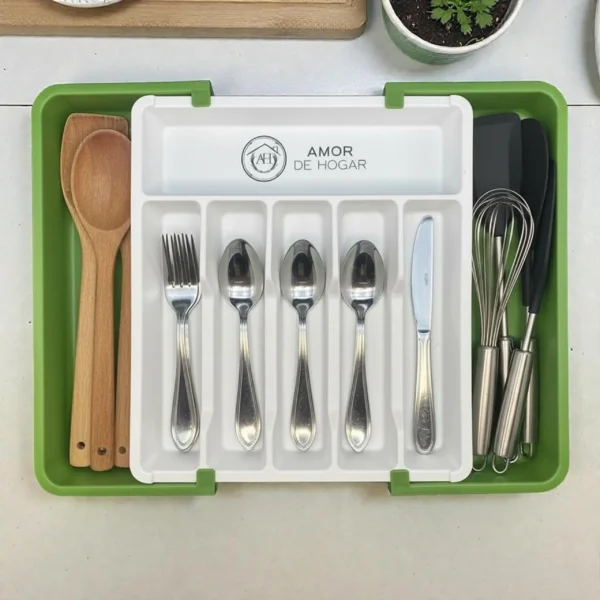 Organizador de cubiertos y utensilios de cocina
