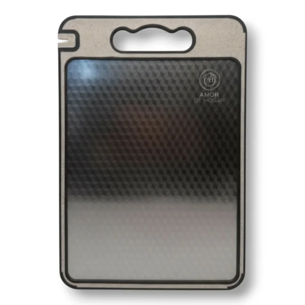 Tabla para Cortar de Acero Inoxidable 2 en 1, con afiador de cuchillos y rallador de ajo