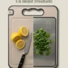 Tabla para Cortar de Acero Inoxidable 2 en 1, con afiador de cuchillos y rallador de ajo